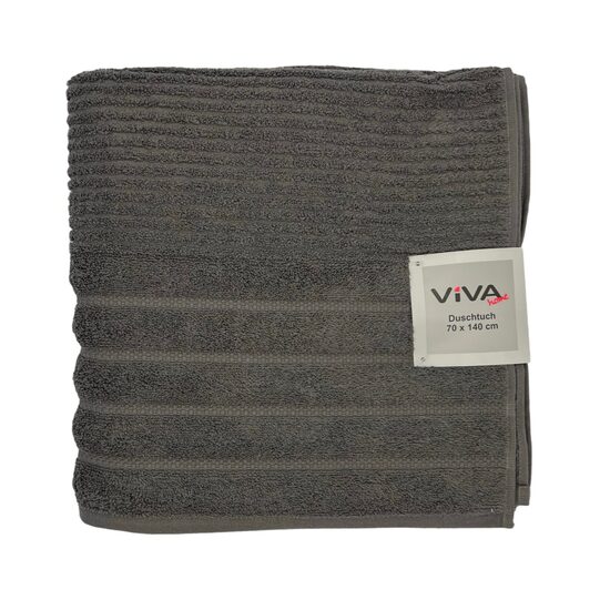 VIVA HOME "FIFI" vannas dvielis 70x140cm, 100% kokvilna, tumši pelēks